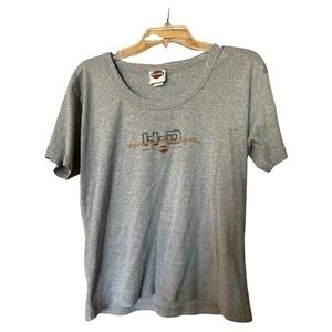 Harley Davidson Women’s Graphic Tee Hacienda‎ Scottsdale AZ Gray Size XXL